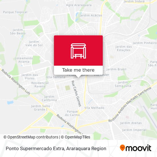 Ponto Supermercado Extra map