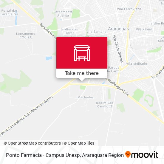 Ponto Farmacia - Campus Unesp map