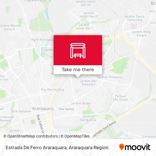 Estrada De Ferro Araraquara map