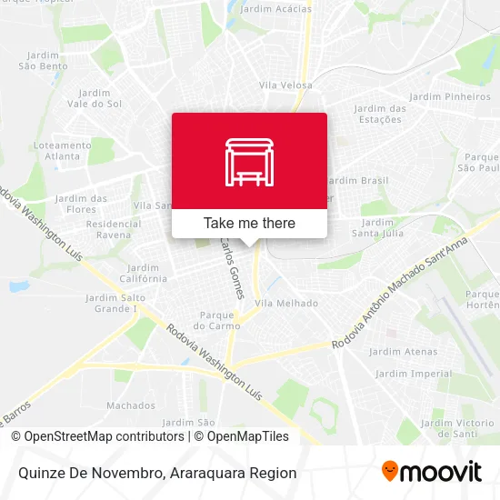 Quinze De Novembro map