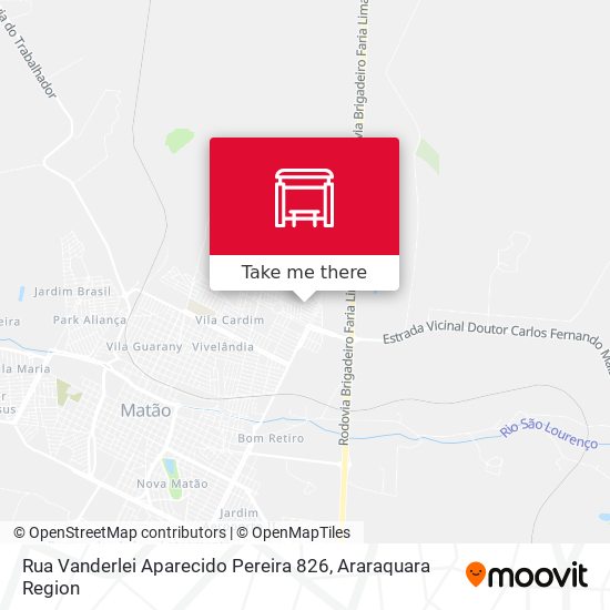 Mapa Rua Vanderlei Aparecido Pereira 826