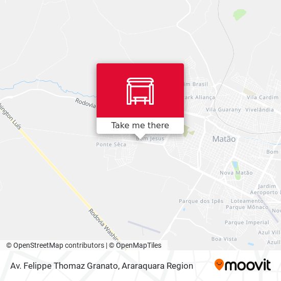 Mapa Av. Felippe Thomaz Granato