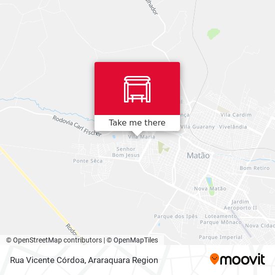 Mapa Rua Vicente Córdoa