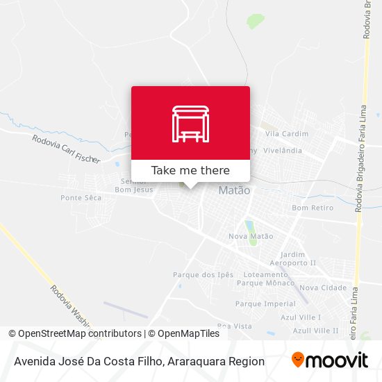 Mapa Avenida José Da Costa Filho