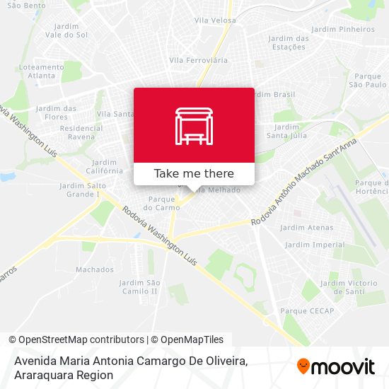 Avenida Maria Antonia Camargo De Oliveira map