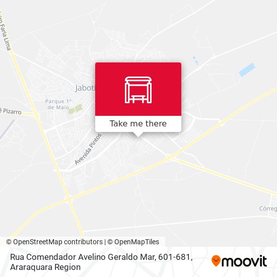 Mapa Rua Comendador Avelino Geraldo Mar, 601-681