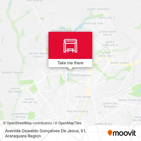 Avenida Oswaldo Gonçalves De Jesus, 61 map