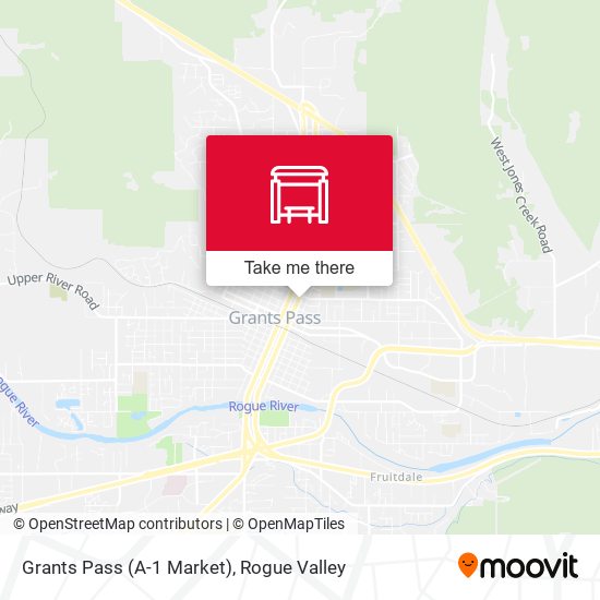 Mapa de Grants Pass (A-1 Market)