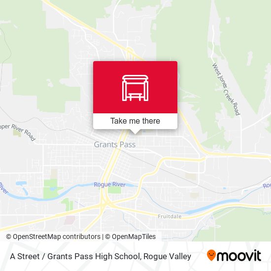 Mapa de A Street / Grants Pass High School