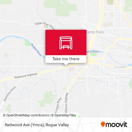 Mapa de Redwood Ave (Ymca)