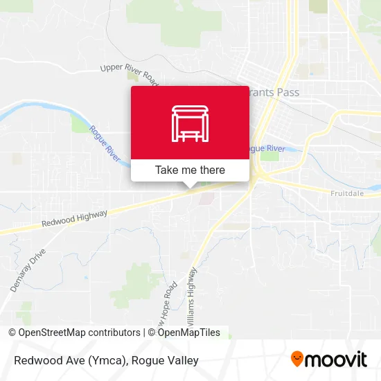 Redwood Ave (Ymca) map