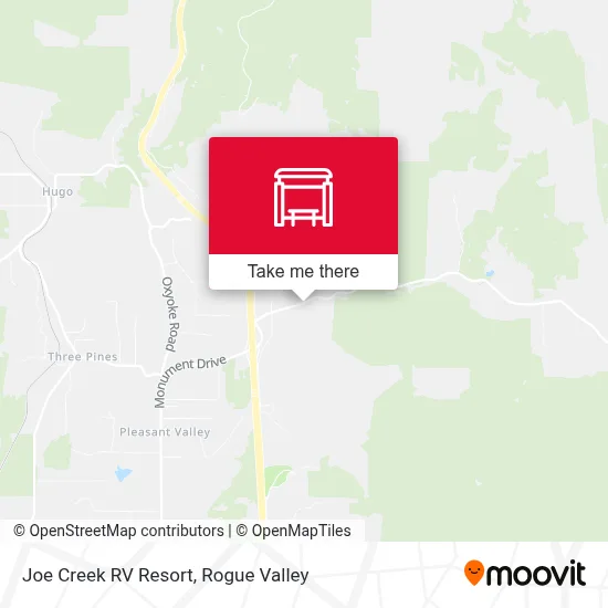 Joe Creek RV Resort map