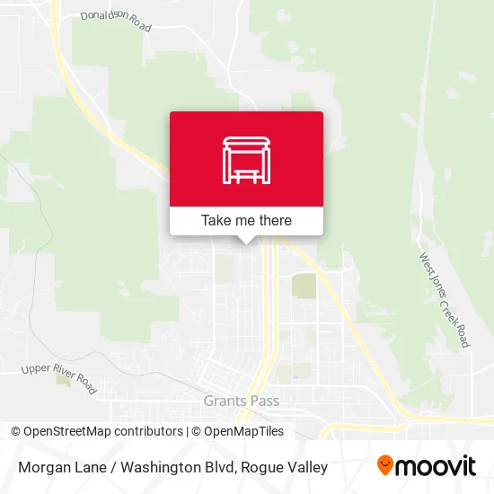 Mapa de Morgan Lane / Washington Blvd