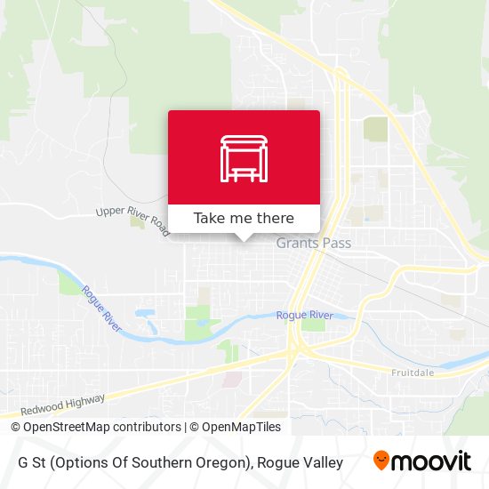G St (Options Of Southern Oregon) map
