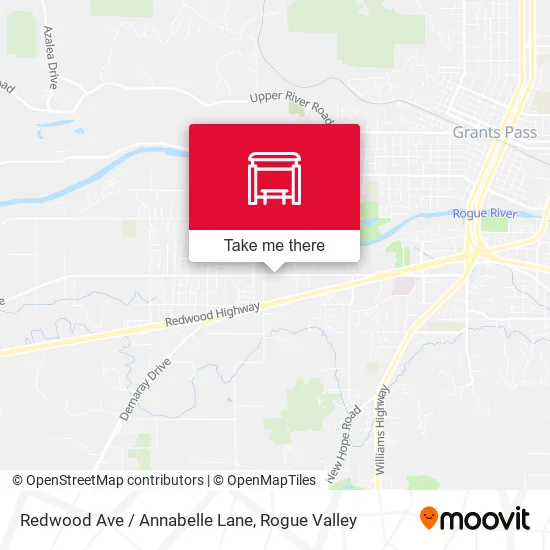 Mapa de Redwood Ave / Annabelle Lane