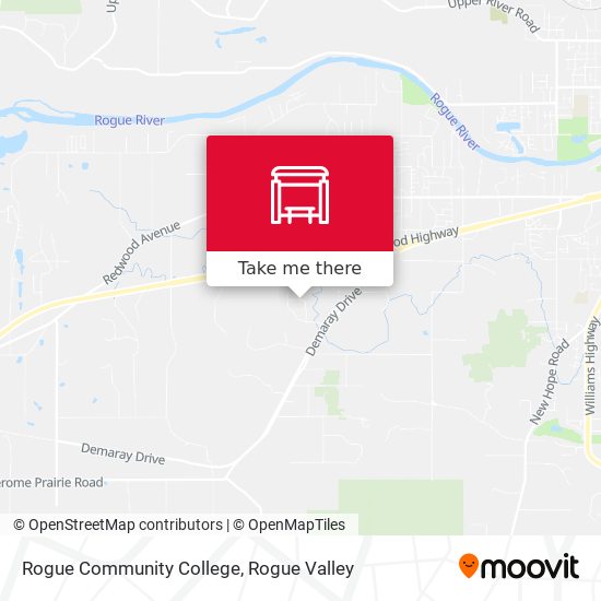 Rogue Community College map