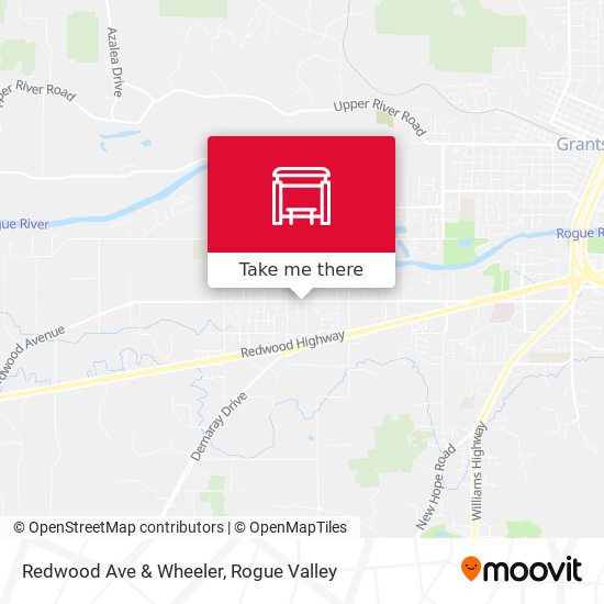 Redwood Ave & Wheeler map