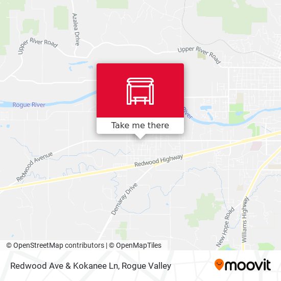 Redwood Ave & Kokanee Ln map