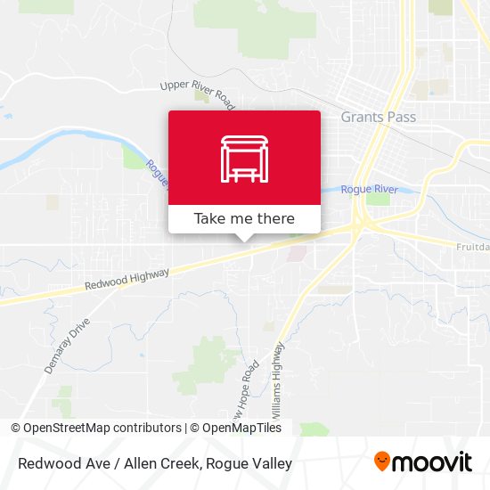 Mapa de Redwood Ave / Allen Creek