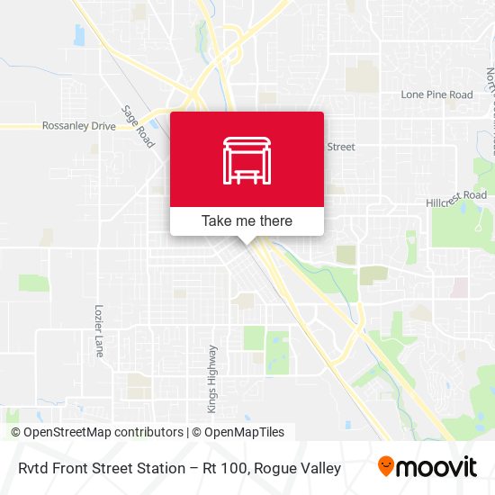 Rogue Valley Commute Line map