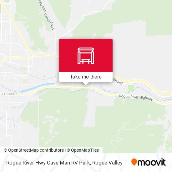 Mapa de Rogue River Hwy Cave Man RV Park