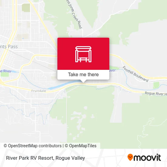 River Park RV Resort map