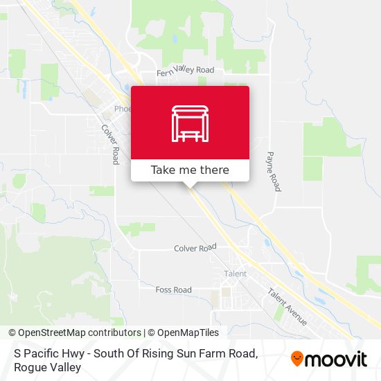 S Pacific Hwy - South Of Rising Sun Farm Road map