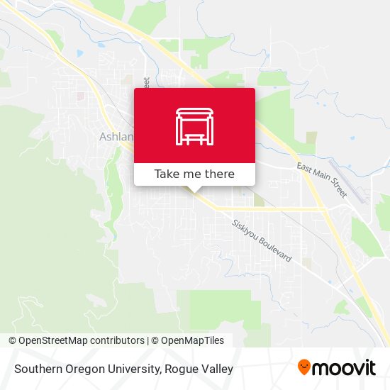 Mapa de Southern Oregon University
