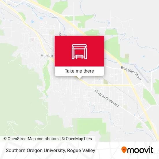 Southern Oregon University map