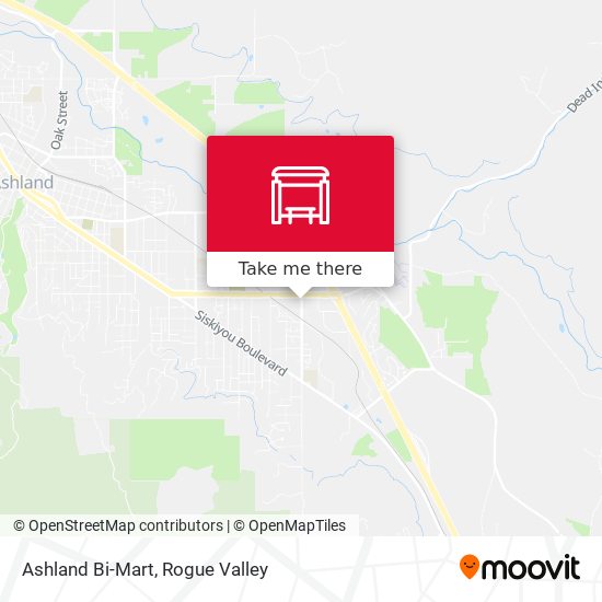 Mapa de Ashland Bi-Mart