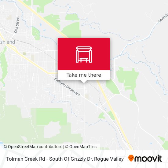 Mapa de Tolman Creek Rd - South Of Grizzly Dr