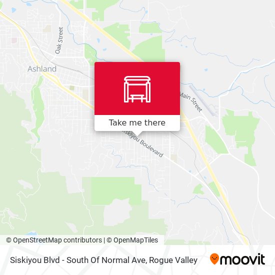 Siskiyou Blvd - South Of Normal Ave map
