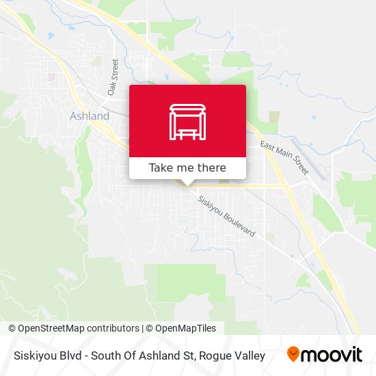 Mapa de Siskiyou Blvd - South Of Ashland St