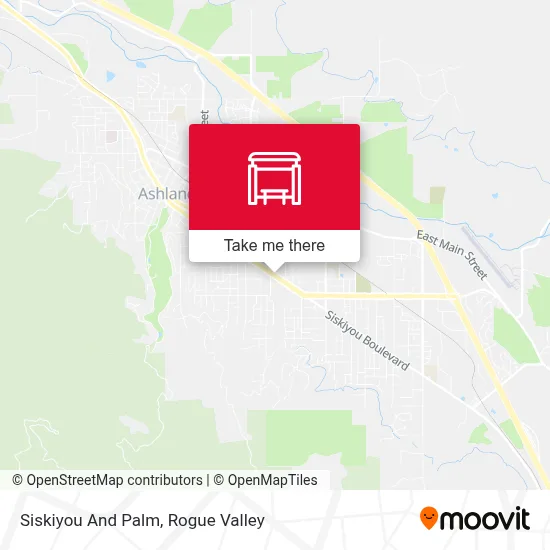 Siskiyou And Palm map