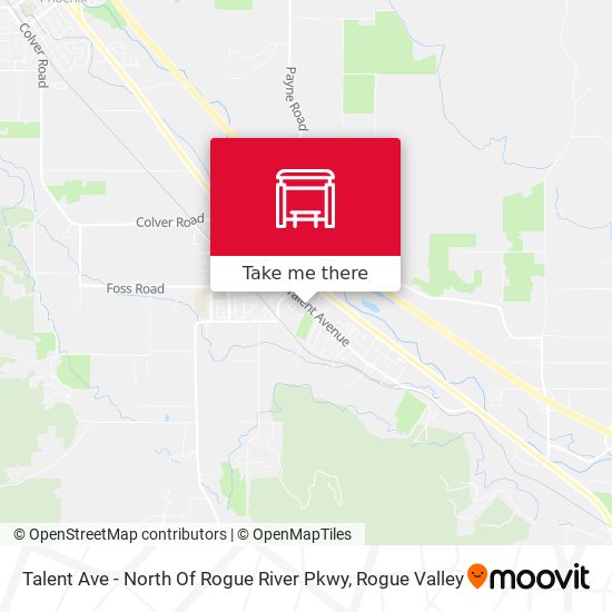 Talent Ave - North Of Rogue River Pkwy map