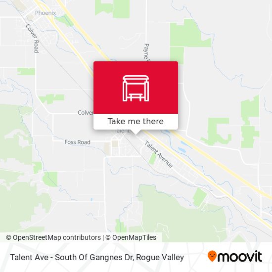 Talent Ave - South Of Gangnes Dr map