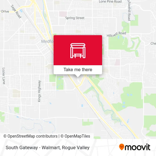 South Gateway - Walmart map