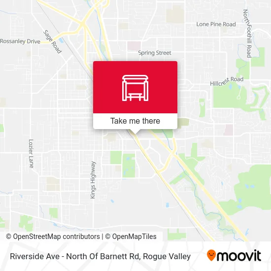 Riverside Ave - North Of Barnett Rd map