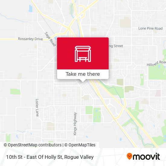 10th St - East Of Holly St map