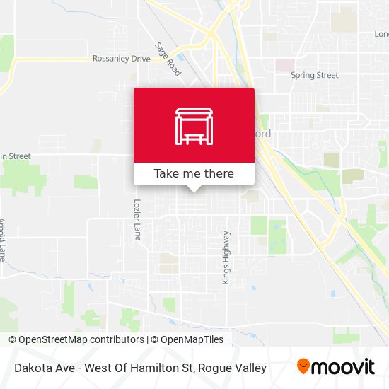 Dakota Ave - West Of Hamilton St map