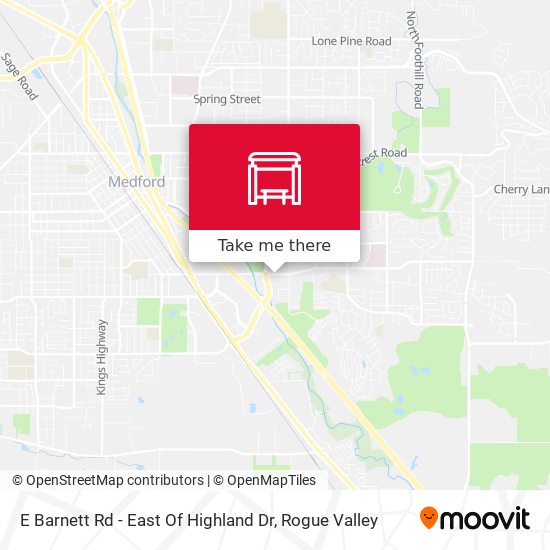 E Barnett Rd - East Of Highland Dr map