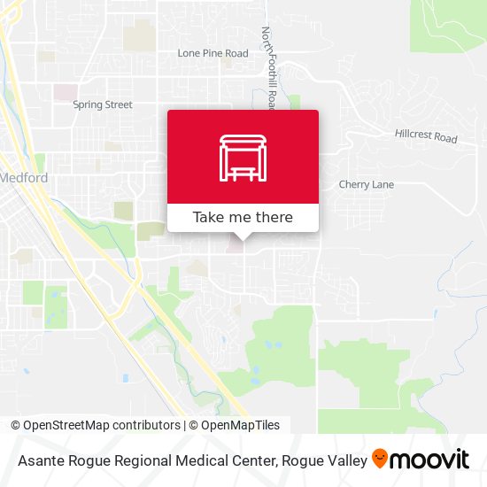 Mapa de Asante Rogue Regional Medical Center