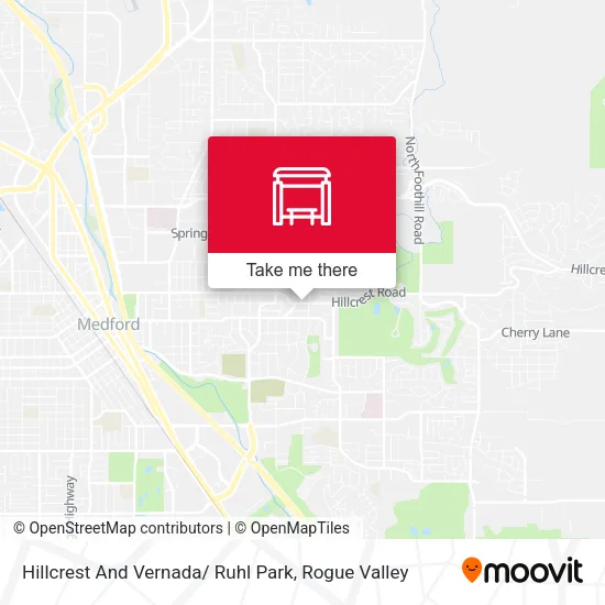 Mapa de Hillcrest And Vernada/ Ruhl Park
