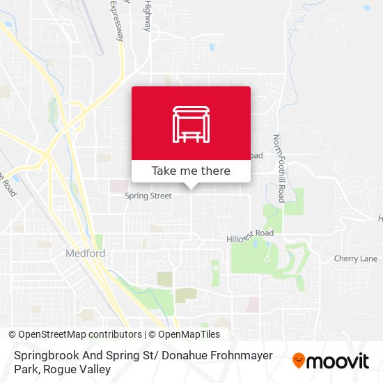 Springbrook And Spring St/ Donahue Frohnmayer Park map