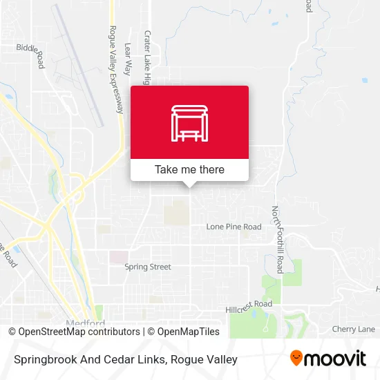 Springbrook And Cedar Links map