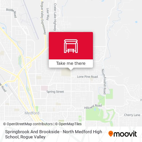 Mapa de Springbrook And Brookside - North Medford High School