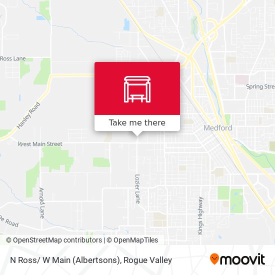 N Ross/ W Main (Albertsons) map