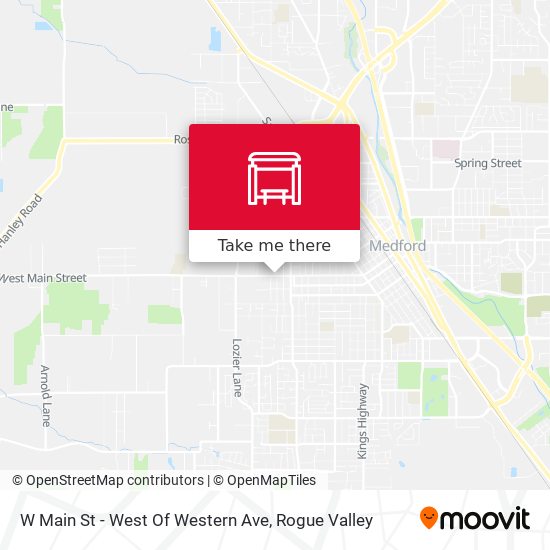 W Main St - West Of Western Ave map