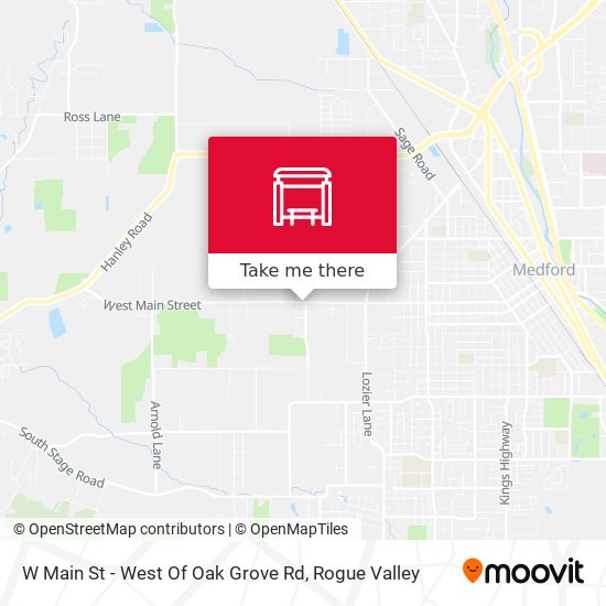 W Main St - West Of Oak Grove Rd map
