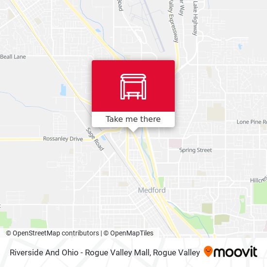 Mapa de Riverside And Ohio - Rogue Valley Mall